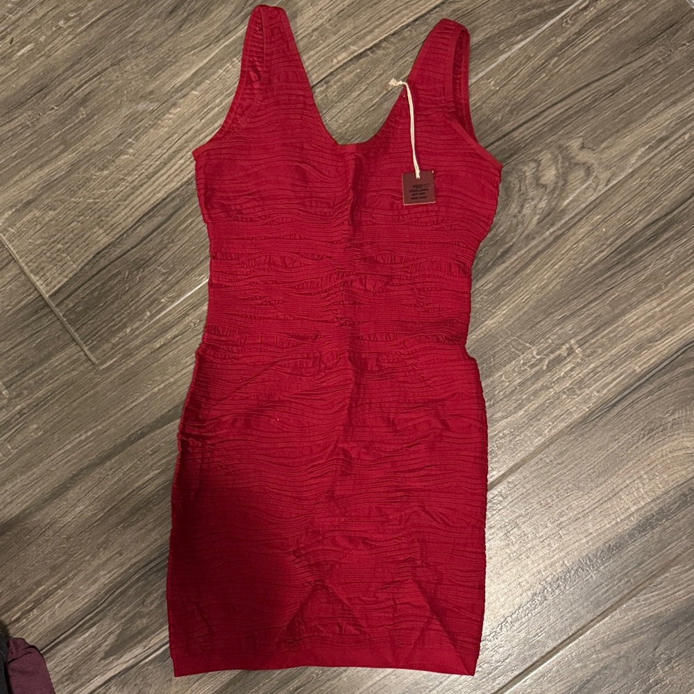 Poof Excellence Ruby Red Mini Dress